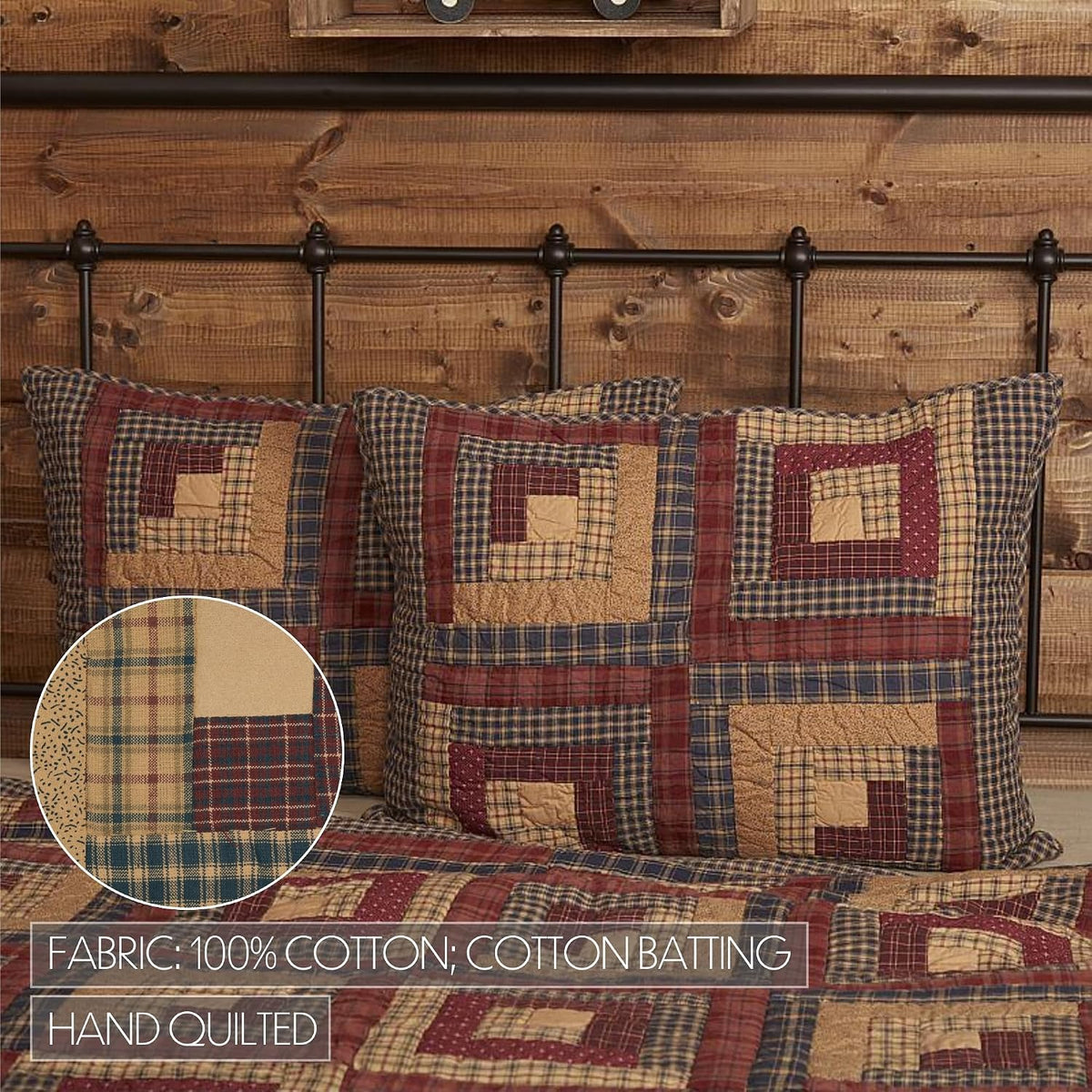 VHC Brands Millsboro 3 Piece Quilt Set (1 Twin Quilt, 2 Standard Shams)