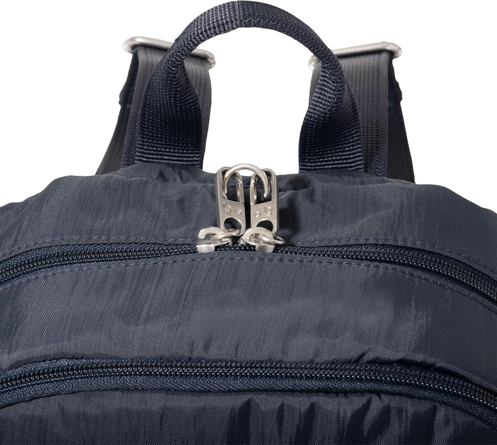 Securtex Anti-Theft Getaway Backpack - 9.4'x13'x5' Travel Safe Bag w/Locking Zippers, Slash-Resistant, RFID
