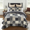Donna Sharp Augusta- Queen Quilt Set, Measures 90 x 90, Includes 1 Quilt and 2 Standard Shams, Machine Washable