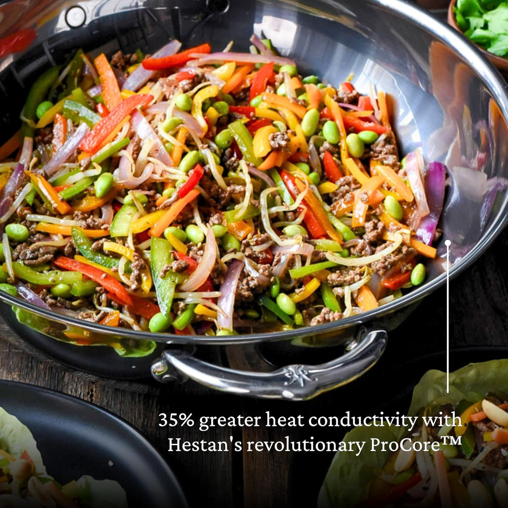 Hestan - NanoBond Collection - Stainless Steel Chef's Pan, Induction Cooktop Compatible, 14-Inch