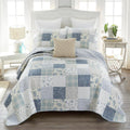 Donna Sharp Blue Pastures-Twin Quilt Set, Measures 68 x 90, Includes 1 Quilt and 1 Standard Sham, Machine Washable