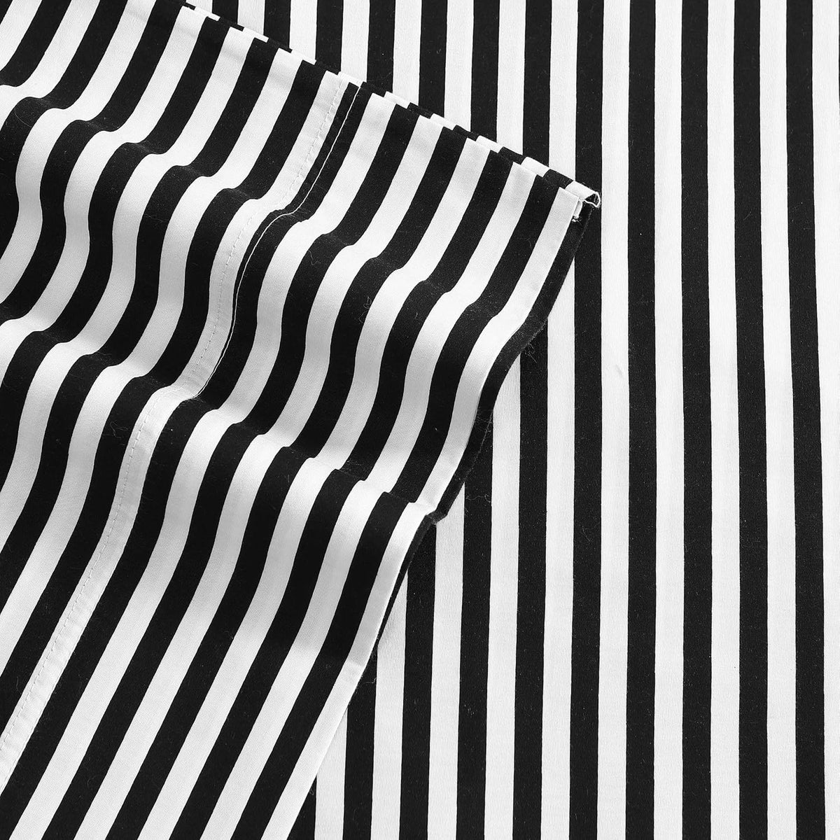 Marimekko - Full Sheet Set, Premium Cotton Percale Bedding Set with Matching Shams, Lightweight & Breathable Bed Essentials (AJO Black, Full)
