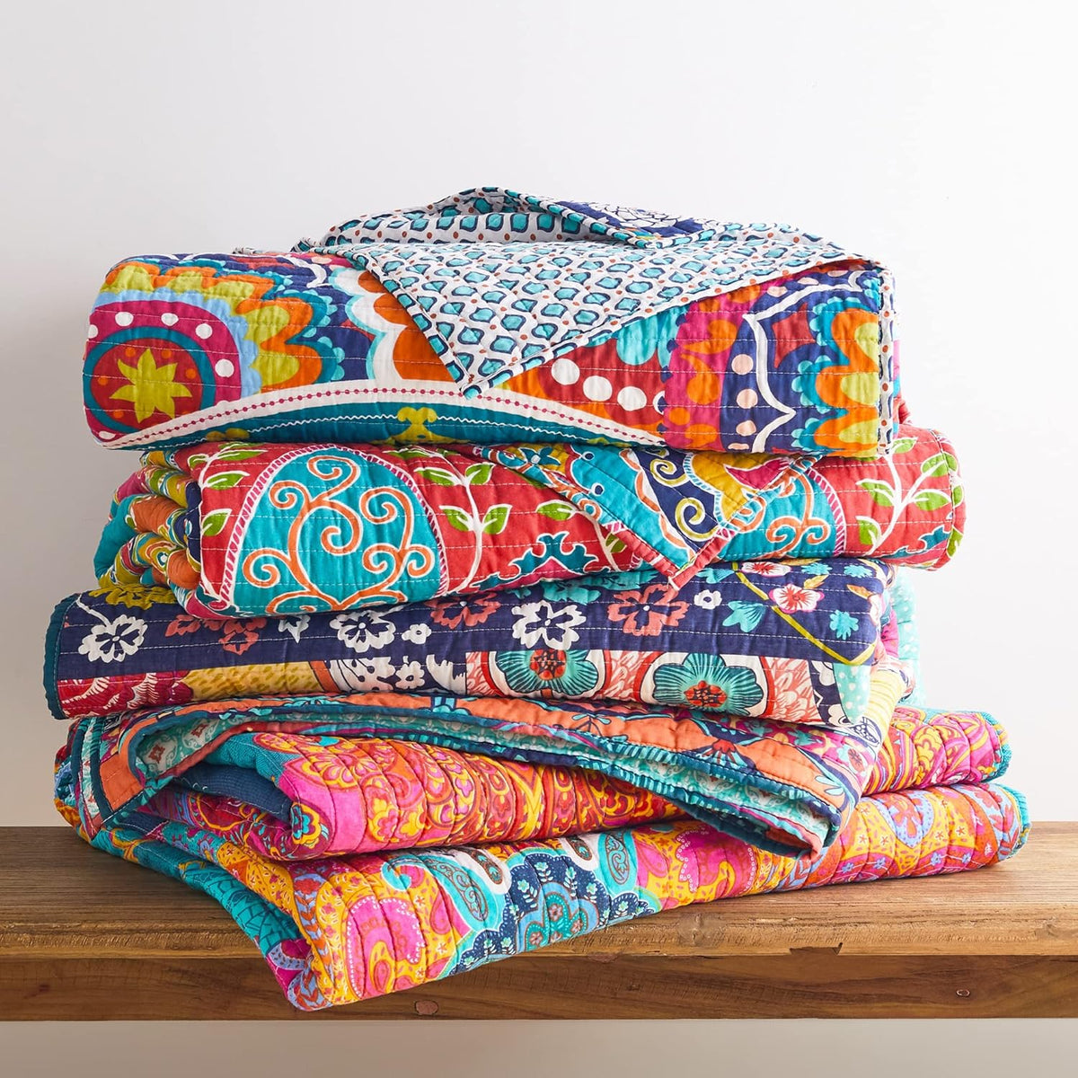 Levtex Home Amelie King Cotton Quilt Set, Multi, Global