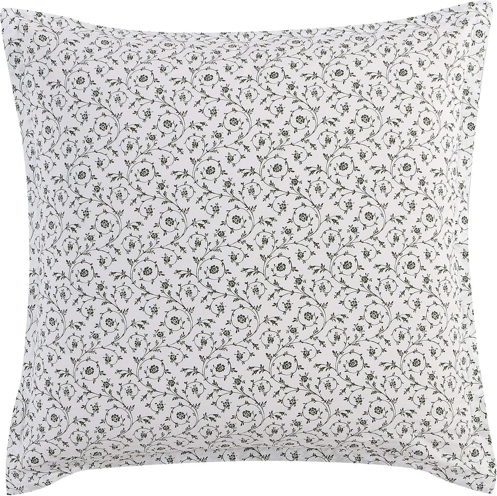 Laura Ashley - Queen Comforter Set, Reversible Cotton Bedding, Includes Matching Shams with Bonus Euro Shams & Throw Pillows (Ailyn Pink, Queen)