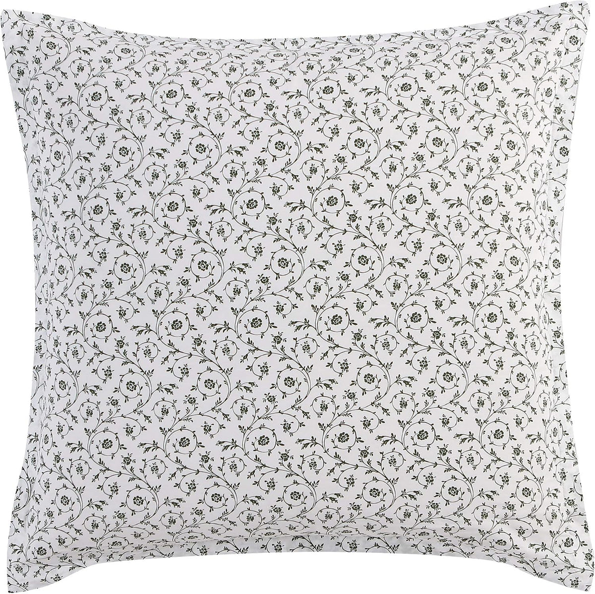 Laura Ashley - Queen Comforter Set, Reversible Cotton Bedding, Includes Matching Shams with Bonus Euro Shams & Throw Pillows (Ailyn Pink, Queen)