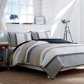 Nautica - King Quilt, Cotton Reversible Bedding, Home Decor for All Seasons (Tideway Tan/Grey, King)