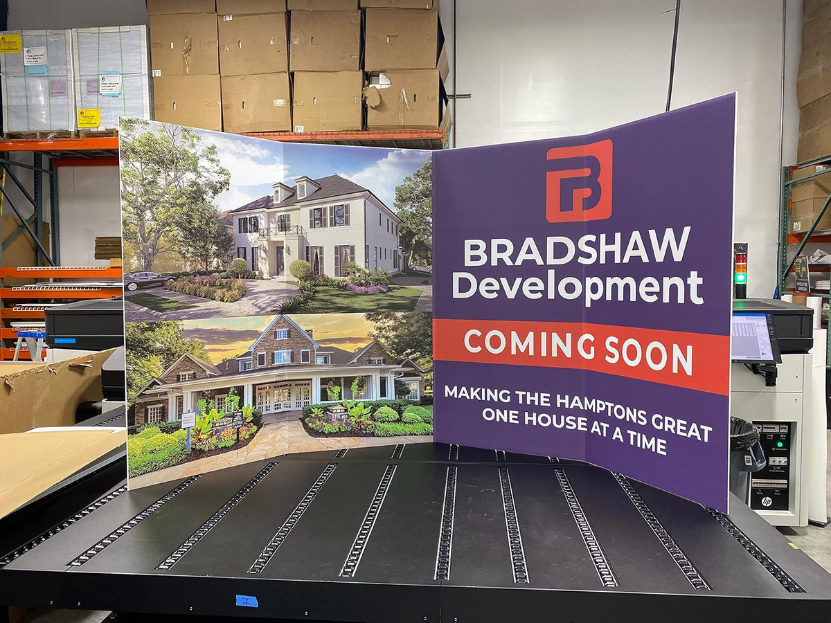 Custom + Personalized Large Yard Sign, 96 x 48 inch (8ft x 4ft), Outdoor, Weatherproof Corrugated Plastic, Multiple Pack Selection (20)