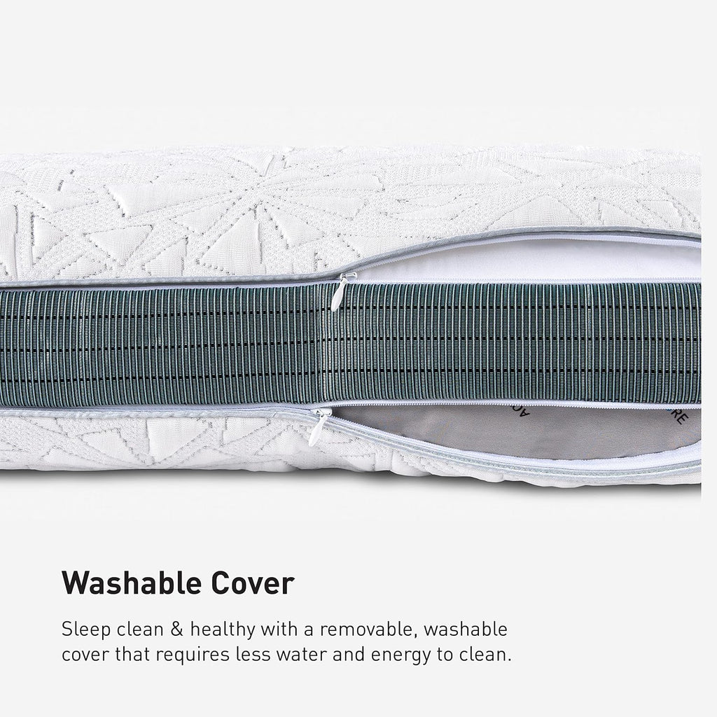 Bedgear Storm Cuddle Curve Performance Pillow, 1.0 Cooling Pillow for Side Sleepers, Medium Firm Support, Ver-Tex Cooling Cover, Air-X Mesh, Washable