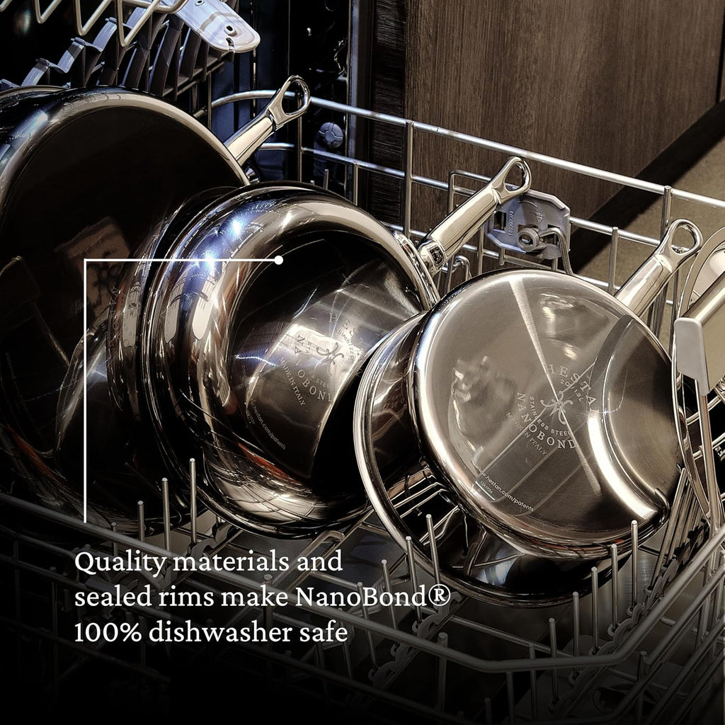 Hestan - NanoBond Collection - Stainless Steel Chef's Pan, Induction Cooktop Compatible, 14-Inch