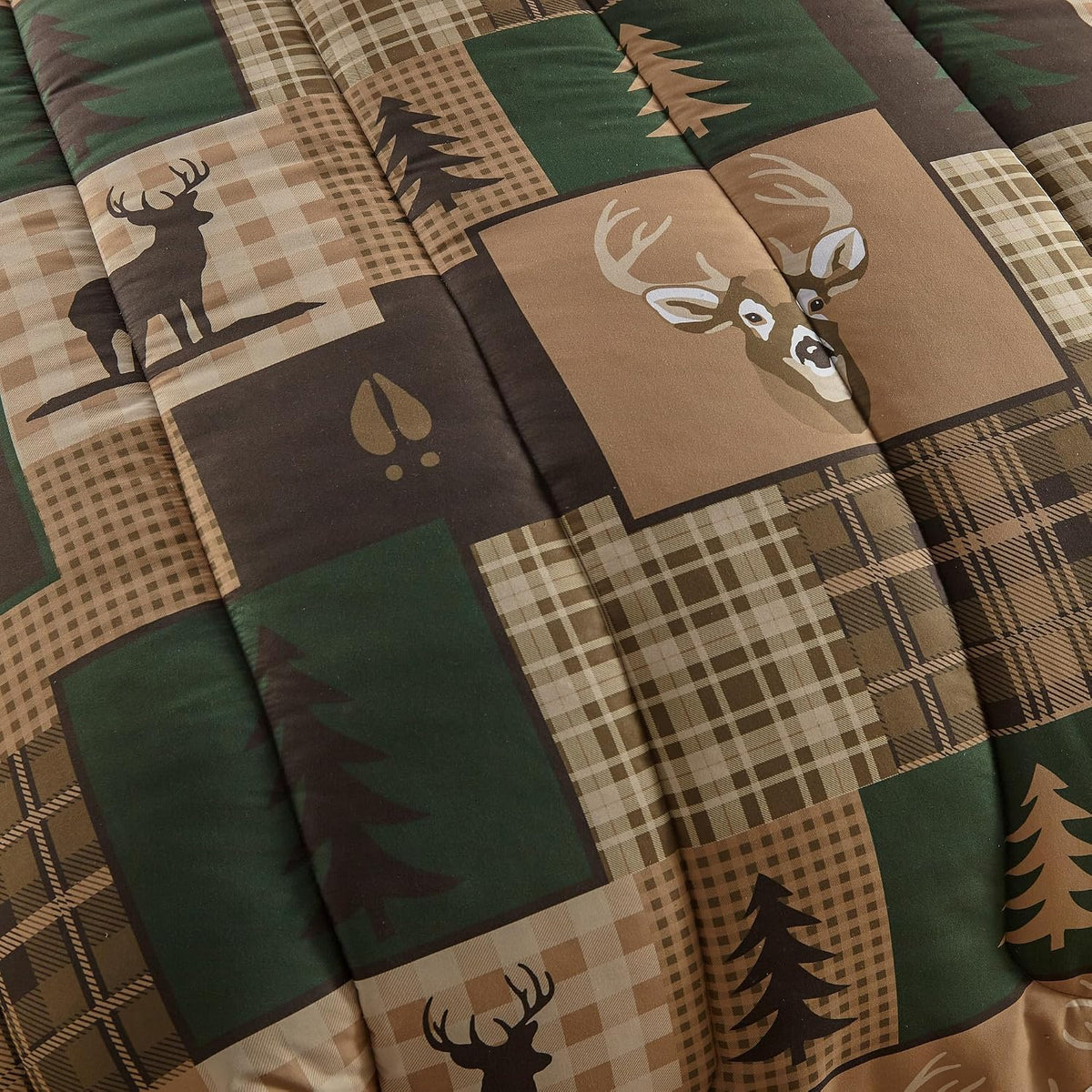 Donna Sharp Green Forest-King Comforter Set, Measures 104 x 96, Includes 1 Comforter and 2 Standard Shams, Machine Washable