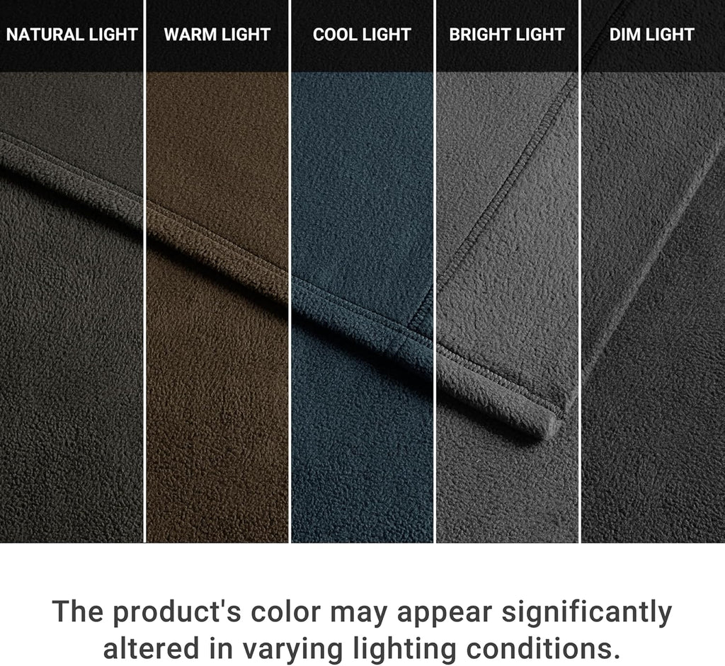 True North by Sleep Philosophy Micro Fleece Bed Sheet Set, Warm, Sheets with 14' Deep Pocket, for Cold Season Cozy Sheet-Set, Matching Pillow Case, Cal King, Black, 4 Piece