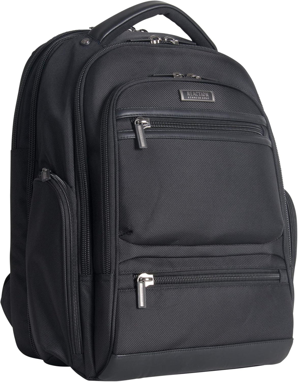 Kenneth Cole Reaction ProTec Travel Business Backpack 17' Laptop Computer TSA Checkpoint-Friendly Bookbag With USB Port, Black