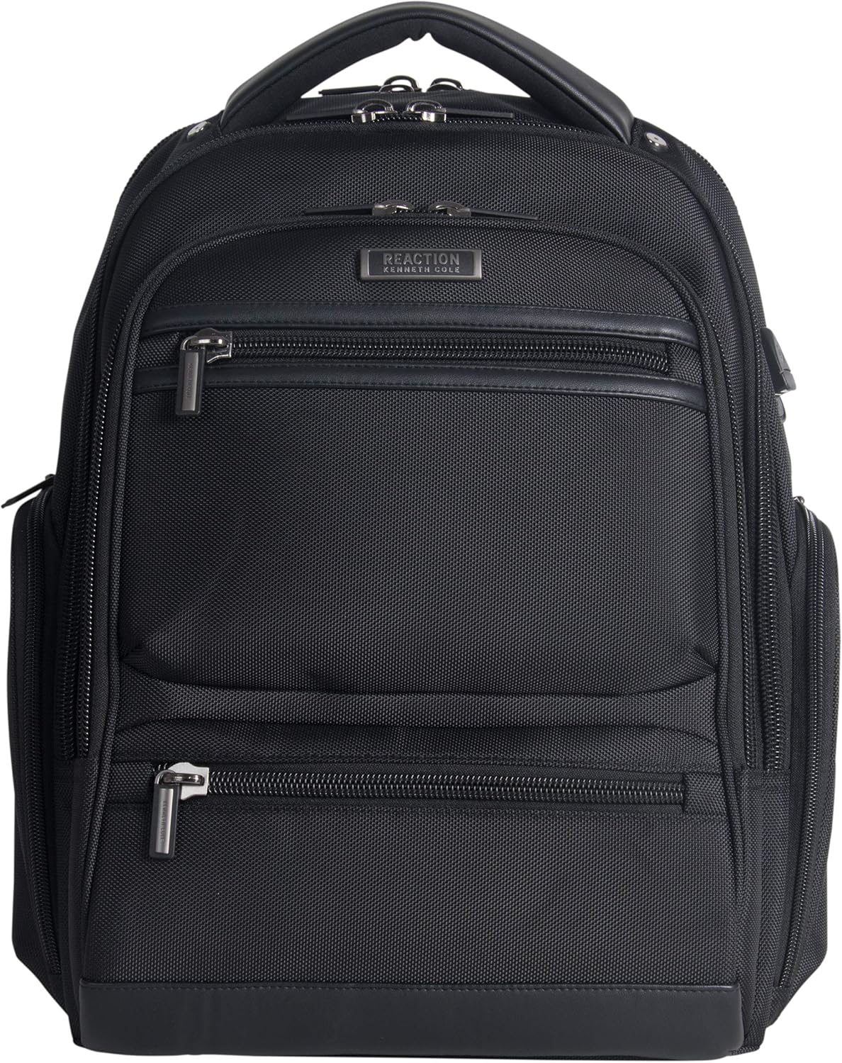 Kenneth Cole Reaction ProTec Travel Business Backpack 17' Laptop Computer TSA Checkpoint-Friendly Bookbag With USB Port, Black