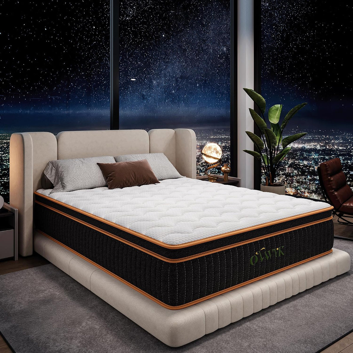 Full Mattress 12 Inch, Hybrid Mattress Full Size Bed in a Box, Memory Foam and Individual Pocket Springs, Edge Support, Motion Isolation & Pressure Relief, Medium Firm, 365-Night Trial