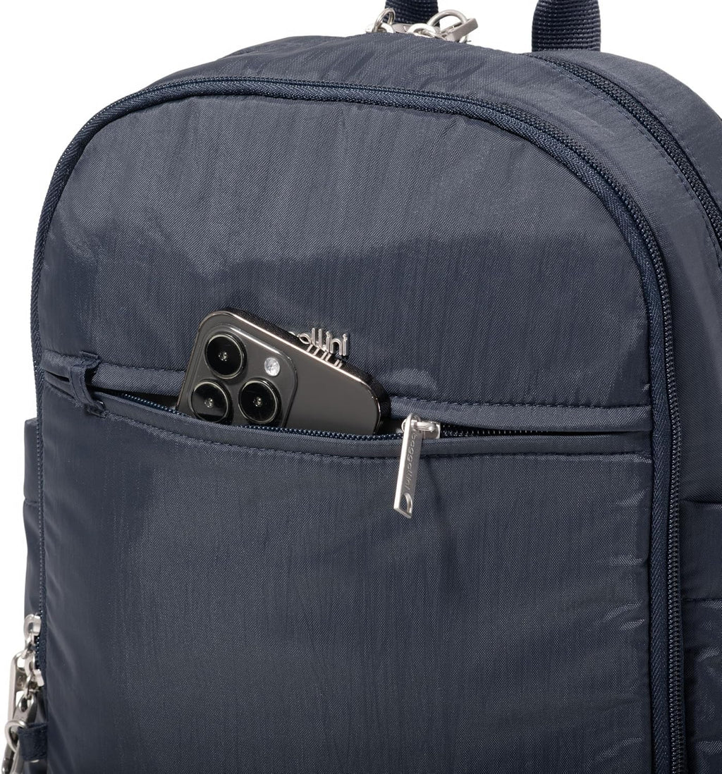 Securtex Anti-Theft Getaway Backpack - 9.4'x13'x5' Travel Safe Bag w/Locking Zippers, Slash-Resistant, RFID