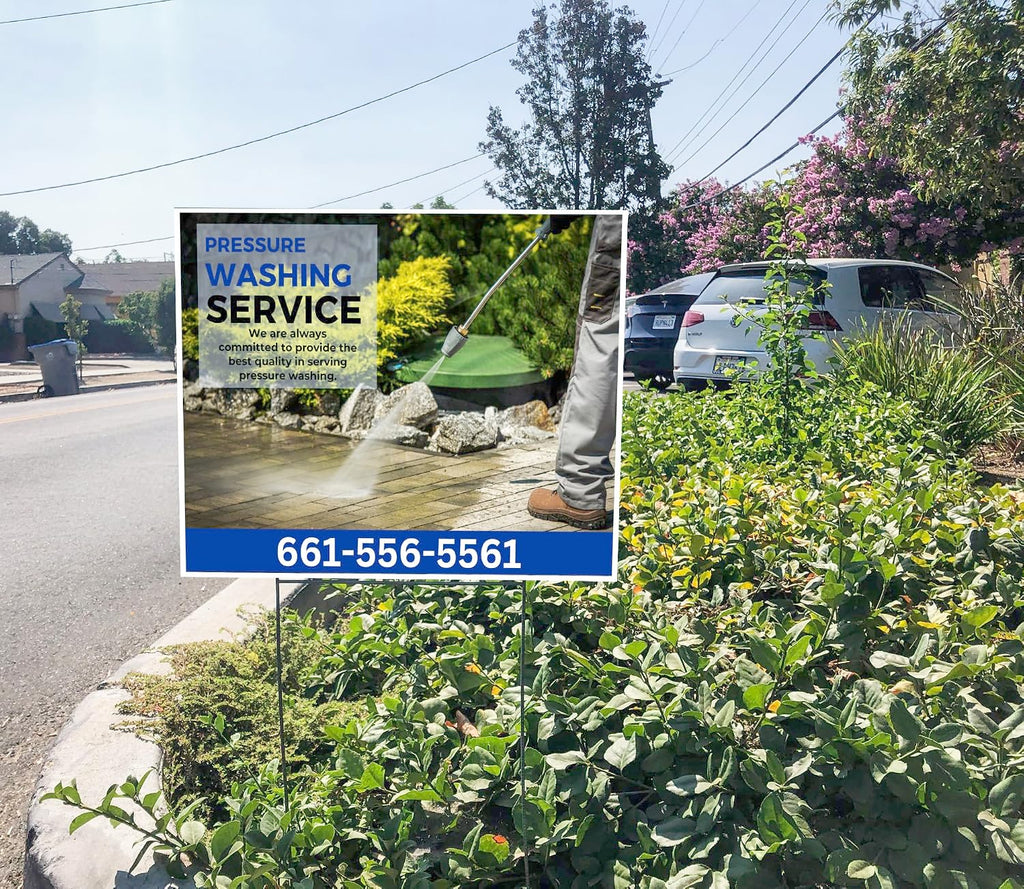 UV Printed Custom Yard Signs for special occasions business advertising, realtors, sales events with our custom yard signs. Add text, colors, images, great in the yard or business. (50pk)