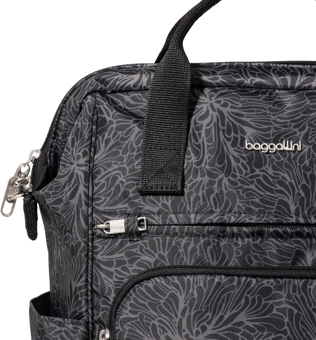 Baggallini Securtex Anti-Theft Windsor Backpack for Travel, Work & College, RFID & Locking Zipper, Up to 16' Laptop