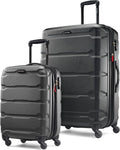 Samsonite Omni PC Hardside Expandable Luggage with Spinner Wheels, Black, 2-Piece Set (20/28)