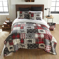 Donna Sharp Timber-King Quilt Set, Measures 104 x 96, Includes 1 Quilt and 2 King Shams, Machine Washable