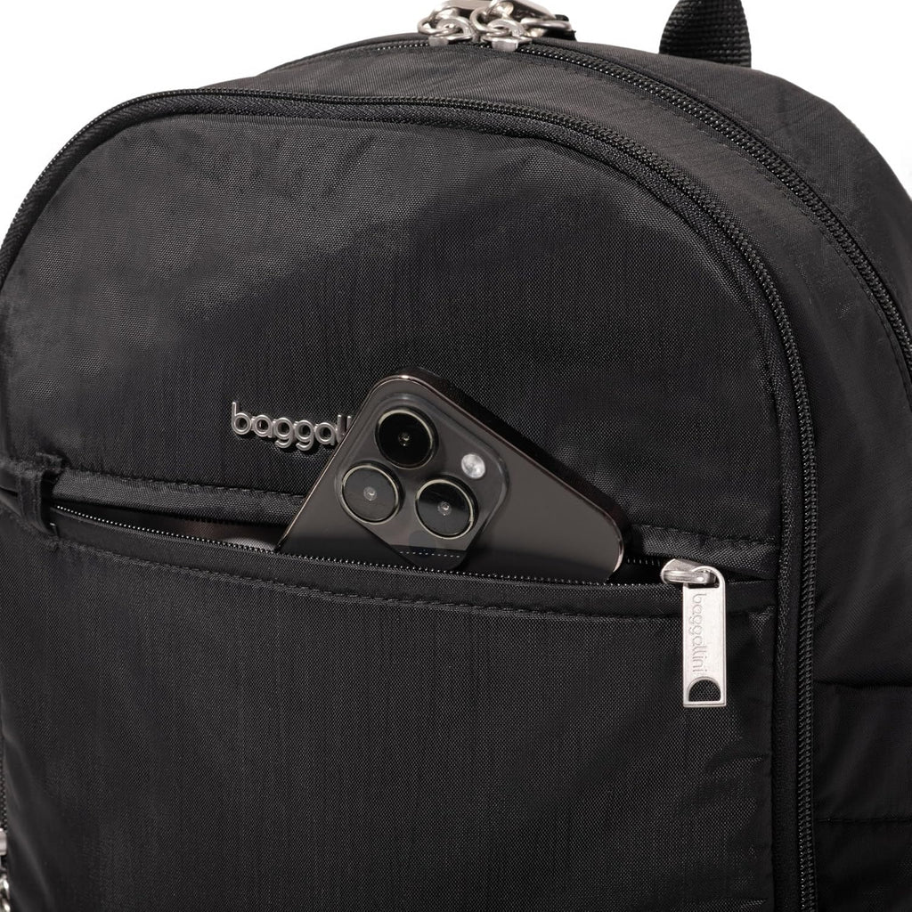 Securtex Anti-Theft Getaway Backpack - 9.4'x13'x5' Travel Safe Bag w/Locking Zippers, Slash-Resistant, RFID