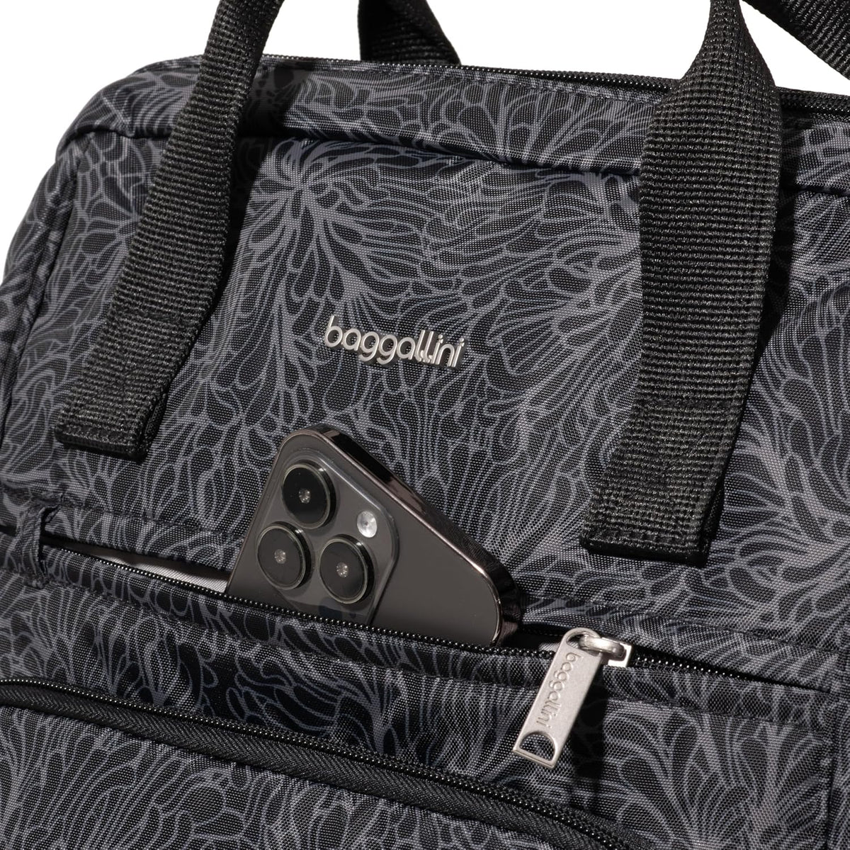 Baggallini Securtex Anti-Theft Windsor Backpack for Travel, Work & College, RFID & Locking Zipper, Up to 16' Laptop