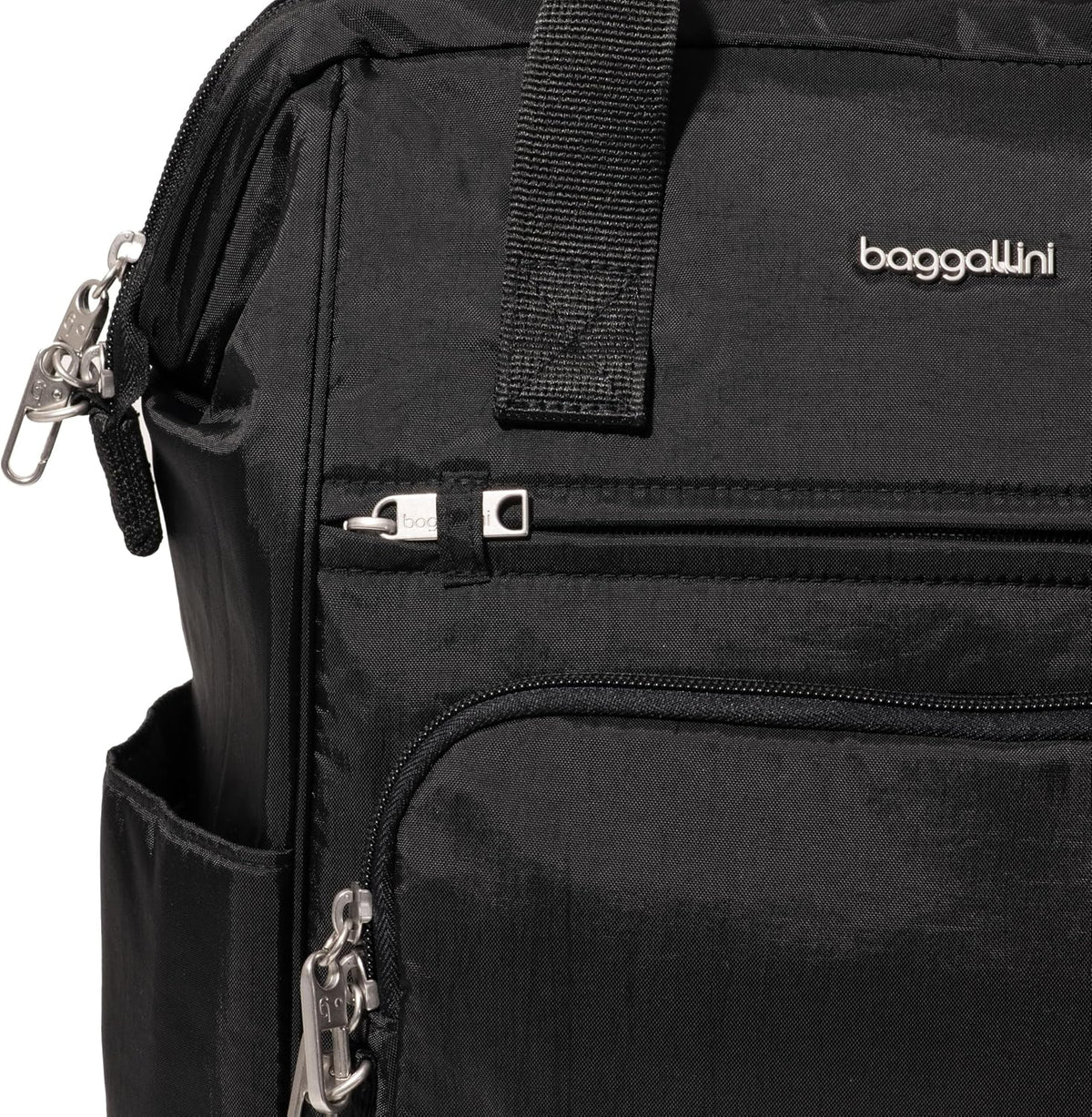 Baggallini Securtex Anti-Theft Windsor Backpack for Travel, Work & College, RFID & Locking Zipper, Up to 16' Laptop