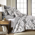 Levtex Home - Tanzie Black Quilt Set - Twin/Twin XL Quilt + One Standard Pillow Sham - Black and White - Quilt (68x86in.) and Pillow Shams (26x20in.) - Reversible - Cotton Fabric