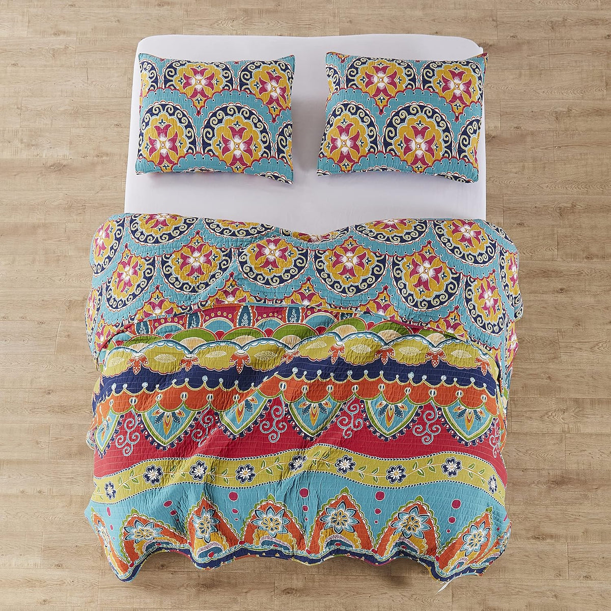 Levtex Home Amelie Full/Queen Cotton Quilt Set, Multi, Global